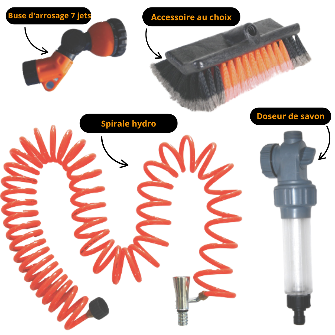 Kit hydro, pour perche télescopique + 1 accessoire